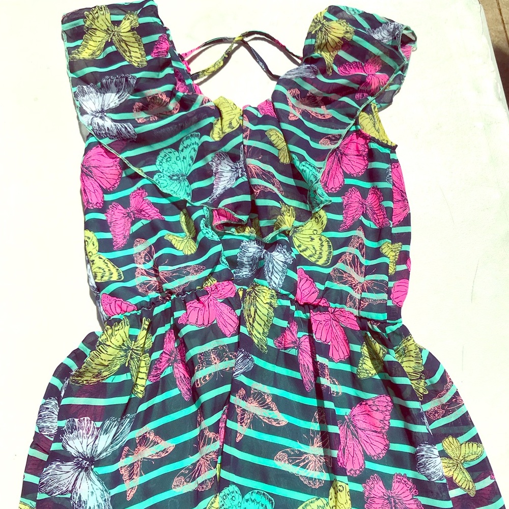 Cute butterfly Chiffon Dress